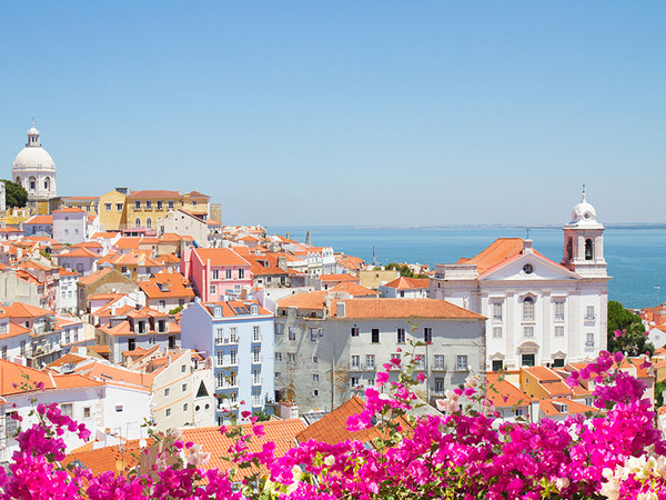 view of Alfama, Lisbon, Portugal